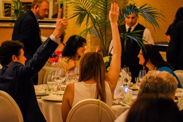 Guests at KidSide's 2018 Havana Nights gala dinner