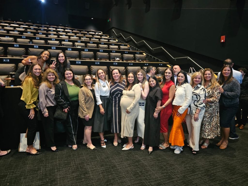Attendees in a theater at KidSide's 2025 SPLIT movie screening